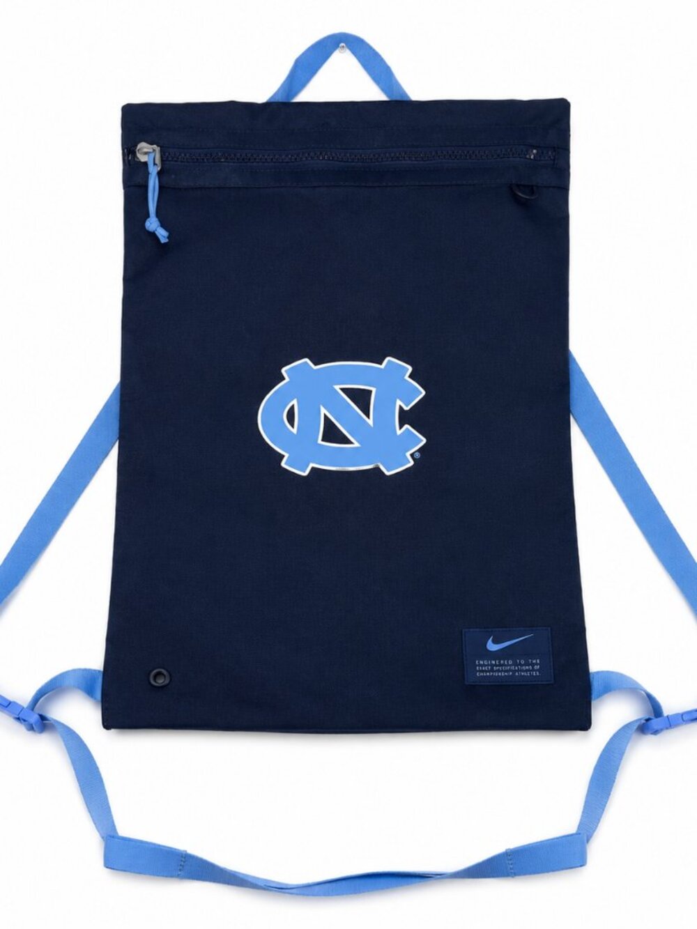 Nike North Carolina Tar Heels UNC Drawstring Backpack Gym Sack Navy Blue